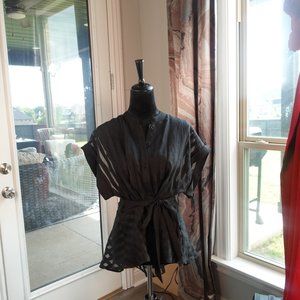 mesh button shirt